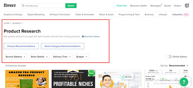 reaserch-fiverr