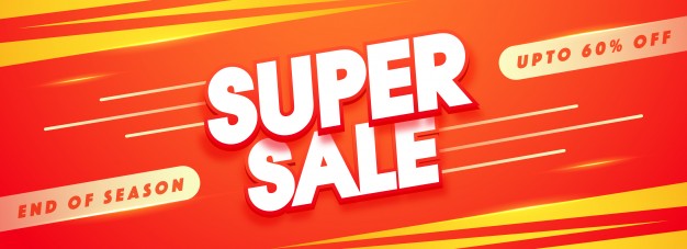 super sale banner