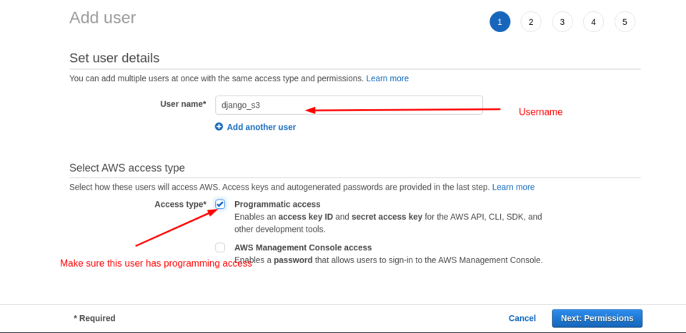 How to setup django static and media file in aws s3